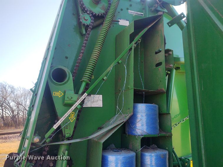 image for item FY9880 2010 John Deere 468  Mega Wide Plus round baler