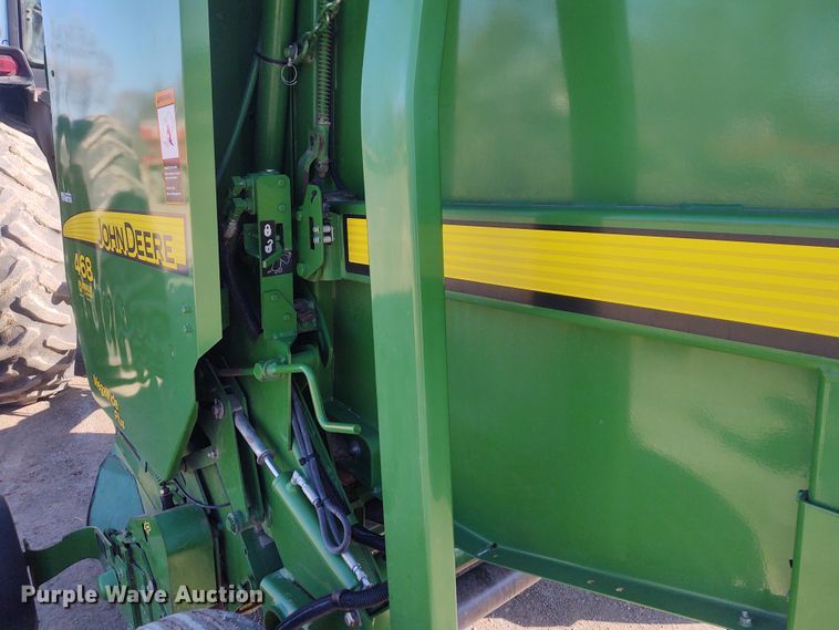 image for item FY9880 2010 John Deere 468  Mega Wide Plus round baler