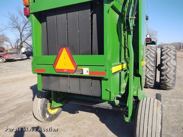 image for item FY9880 2010 John Deere 468  Mega Wide Plus round baler
