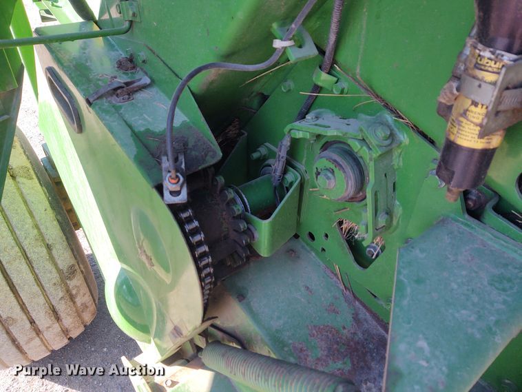 image for item FY9880 2010 John Deere 468  Mega Wide Plus round baler