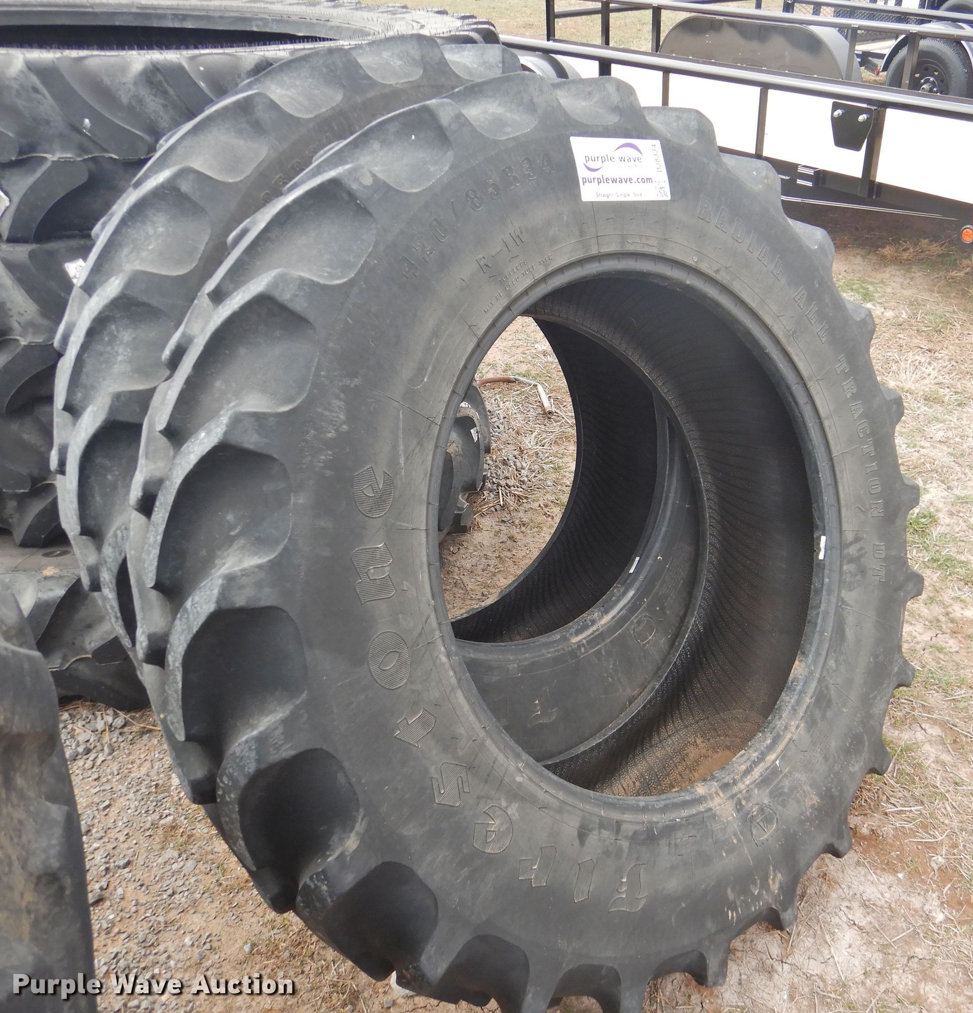 (2) Firestone Radial All Traction DT 420/85R34 tires in Pampa, TX