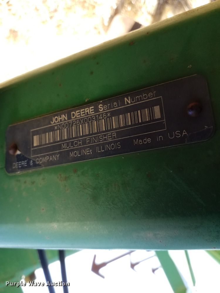 image for item FY9952 John Deere 726  mulcher finisher