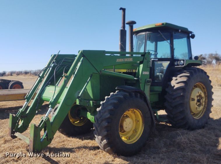 image for item FY9967 1986 John Deere 4450  MFWD tractor