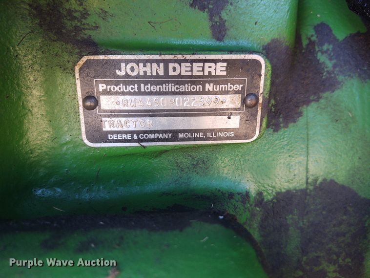 image for item FY9967 1986 John Deere 4450  MFWD tractor