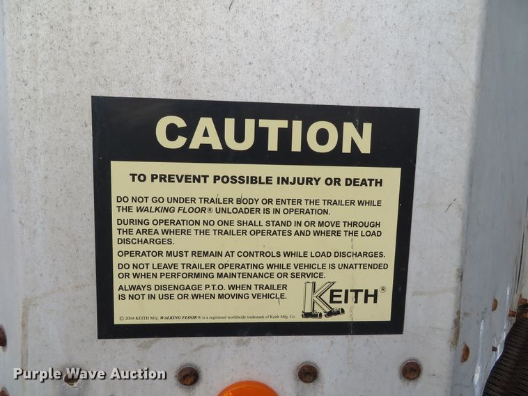 image for item DH0715 2004 Wilkens 53138A0T  walking floor trailer