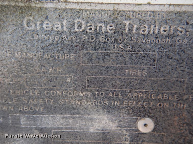 image for item DJ0385 1996 Great Dane  refrigerated dry van trailer