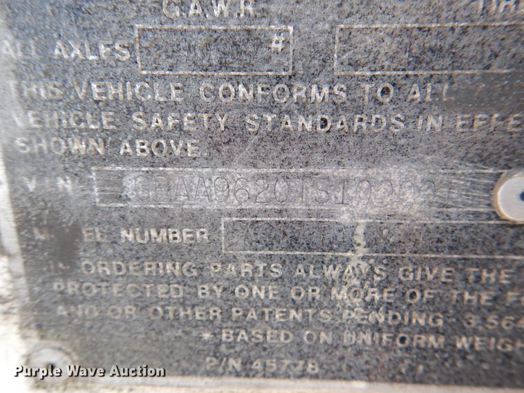 image for item DJ0385 1996 Great Dane  refrigerated dry van trailer