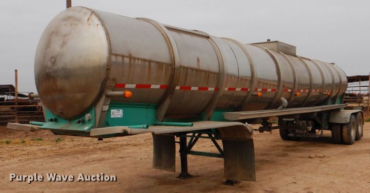 image for item DJ0764 1991 Brenner SS Transport  tank trailer