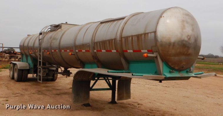 image for item DJ0764 1991 Brenner SS Transport  tank trailer