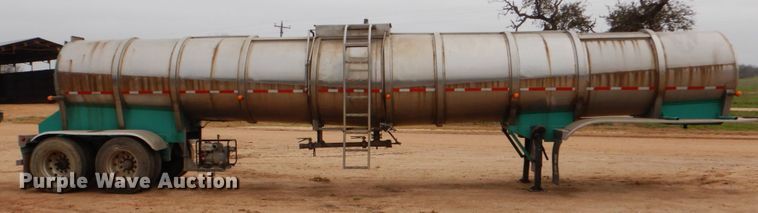 image for item DJ0764 1991 Brenner SS Transport  tank trailer