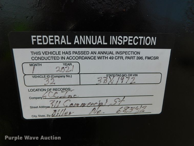 image for item DJ5963 2001 Maurer  drop deck trailer