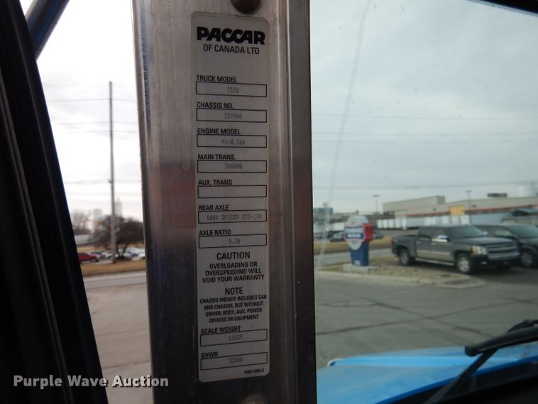 image for item DL2187 2009 Kenworth T370  box truck