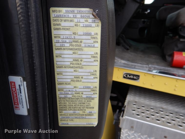 image for item DL2188 2009 Kenworth T370  box truck