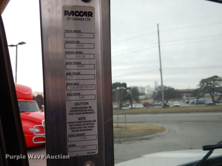 image for item DL2188 2009 Kenworth T370  box truck