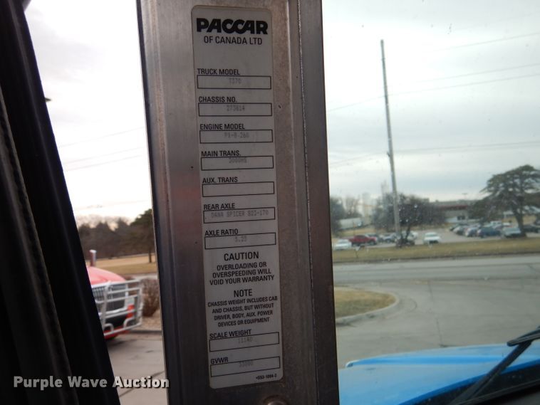 image for item DL2189 2010 Kenworth T370  box truck