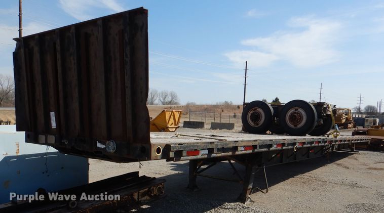 image for item DL4779 1990 Transcraft TI100K-48X102  flatbed trailer