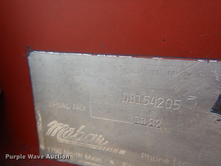 image for item FA9491 Mabar DB154205 dump bed