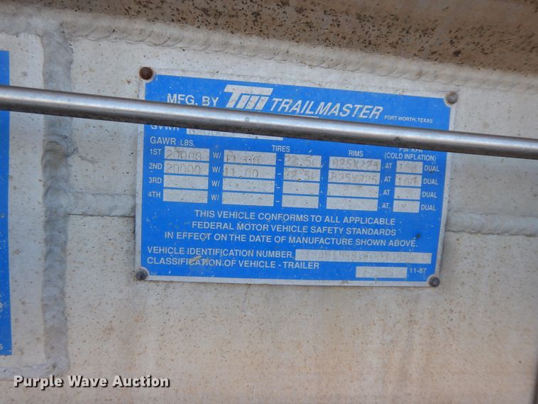 image for item GG9438 1997 Trailmaster tank trailer