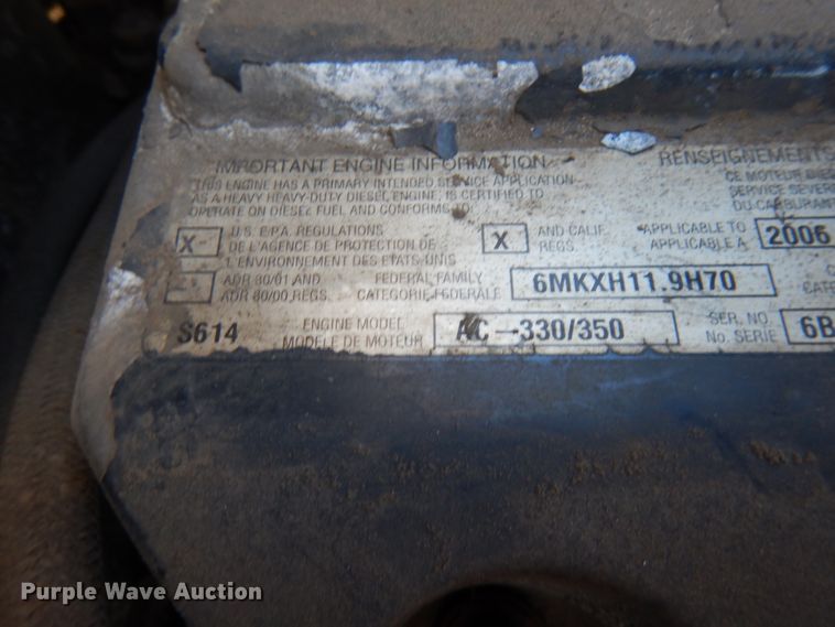 image for item IA9413 2007 Mack CXN612  dump truck