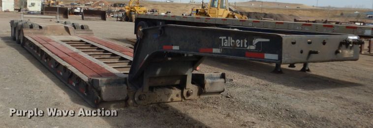 image for item IK9800 2001 Talbert T4DW50SAHRG1-11 lowboy equipment trailer