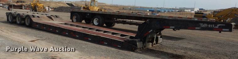 image for item IK9800 2001 Talbert T4DW50SAHRG1-11 lowboy equipment trailer