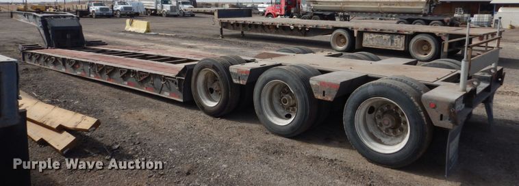 image for item IK9800 2001 Talbert T4DW50SAHRG1-11 lowboy equipment trailer