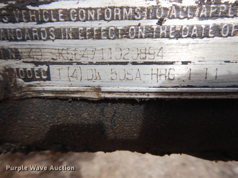 image for item IK9800 2001 Talbert T4DW50SAHRG1-11 lowboy equipment trailer