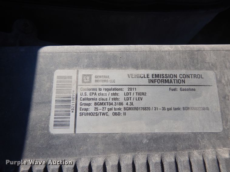 image for item DF6757 2011 Chevrolet Silverado 1500  pickup truck