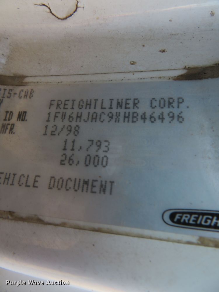 image for item DH0708 1999 Freightliner FL70  box truck