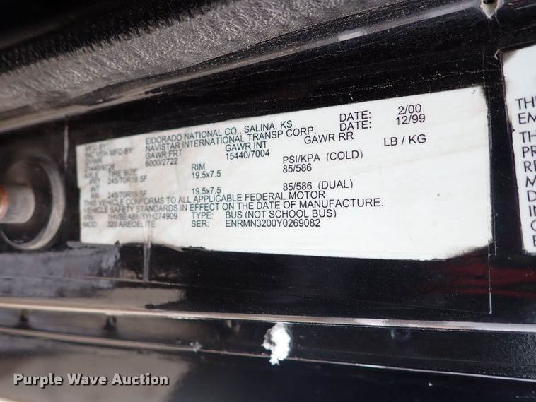 image for item DJ0042 2000 El Dorado 3400  party bus