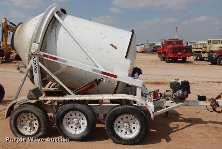 image for item DJ1033 Wright 3 yard trailer mounted cement mixer