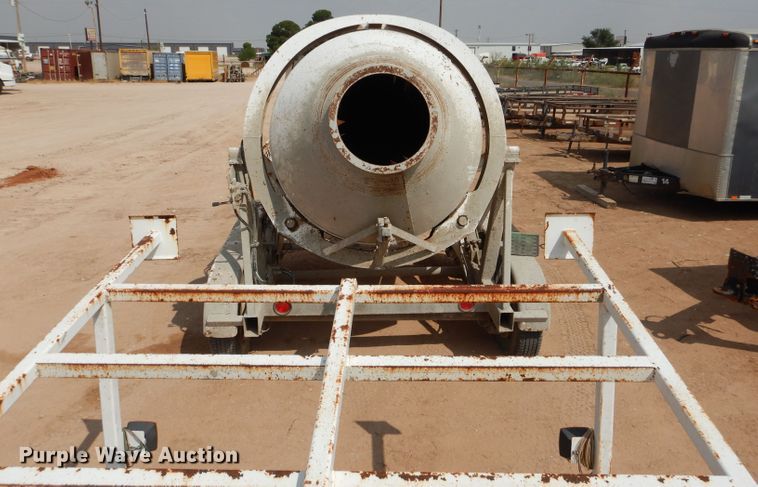 image for item DJ1033 Wright 3 yard trailer mounted cement mixer
