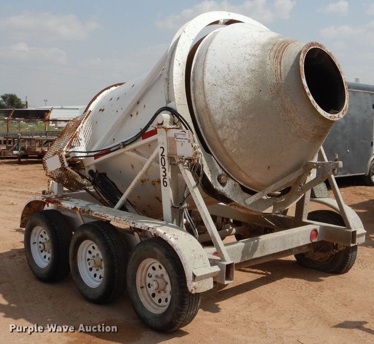 image for item DJ1033 Wright 3 yard trailer mounted cement mixer
