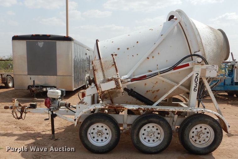 image for item DJ1033 Wright 3 yard trailer mounted cement mixer