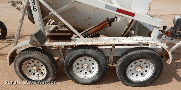 image for item DJ1033 Wright 3 yard trailer mounted cement mixer