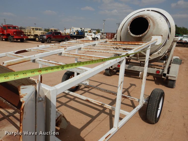 image for item DJ1033 Wright 3 yard trailer mounted cement mixer