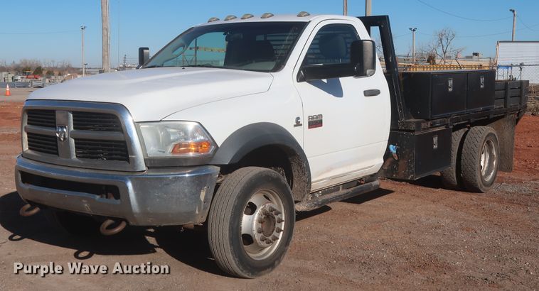 image for item DJ1858 2011 Dodge Ram 5500  flatbed truck