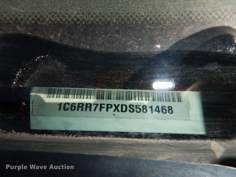 image for item DJ2884 2013 Dodge Ram 1500  Crew Cab pickup truck