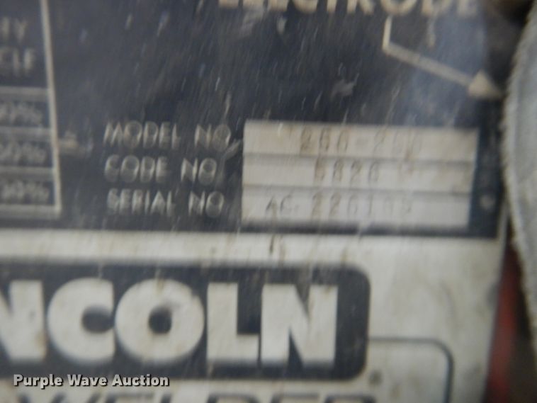 image for item DJ4991 Lincoln Idealarc 250  AC welder