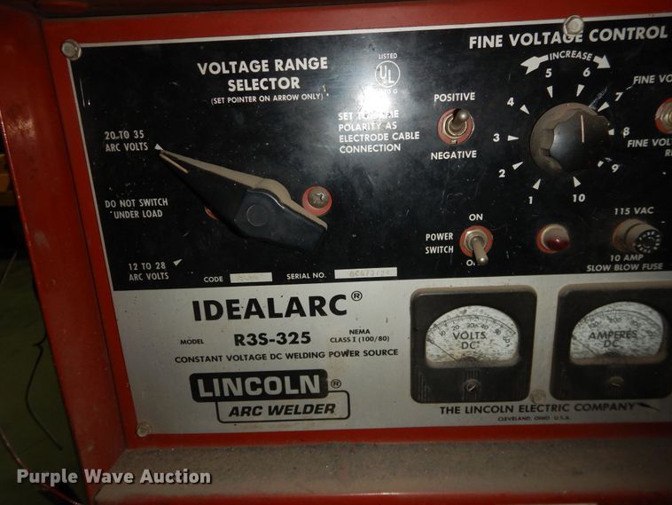 image for item DJ4993 Lincoln R3S-325  arc welder