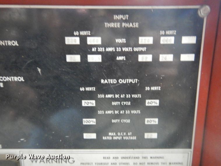 image for item DJ4993 Lincoln R3S-325  arc welder