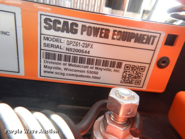 image for item DJ4997 Scag SPZ61-23FX  ZTR lawn mower