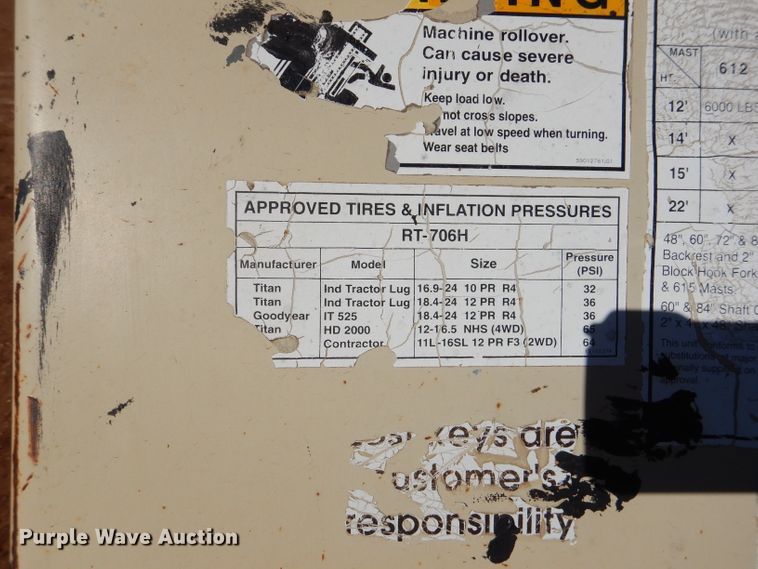 image for item DJ8834 Ingersoll Rand RT-706H  forklift