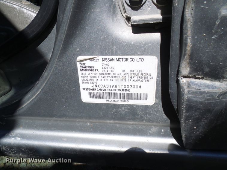 image for item DL0837 2001 Infinity I30