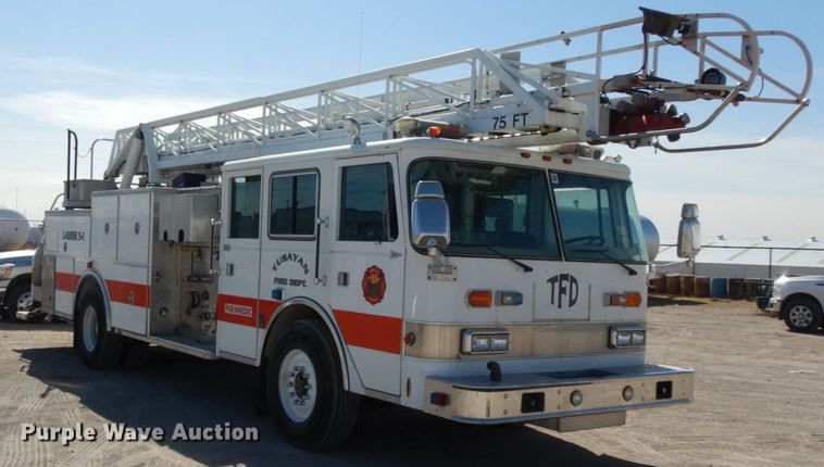 image for item DM2825 1985 Pierce  ladder fire truck