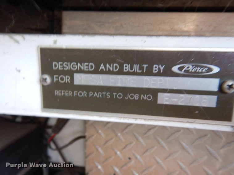 image for item DM2825 1985 Pierce  ladder fire truck