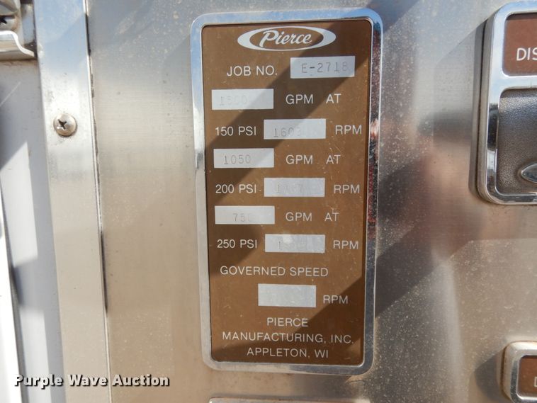 image for item DM2825 1985 Pierce  ladder fire truck