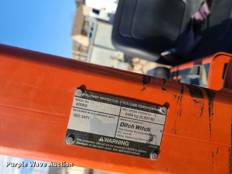 image for item DN6151 2011 Ditch Witch 420SX  trencher