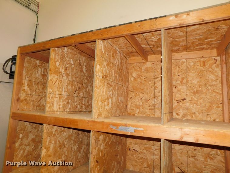 image for item GQ9963 (7) shop built wood storage bins