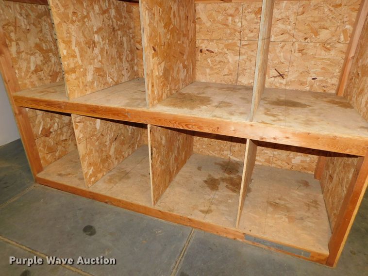 image for item GQ9963 (7) shop built wood storage bins